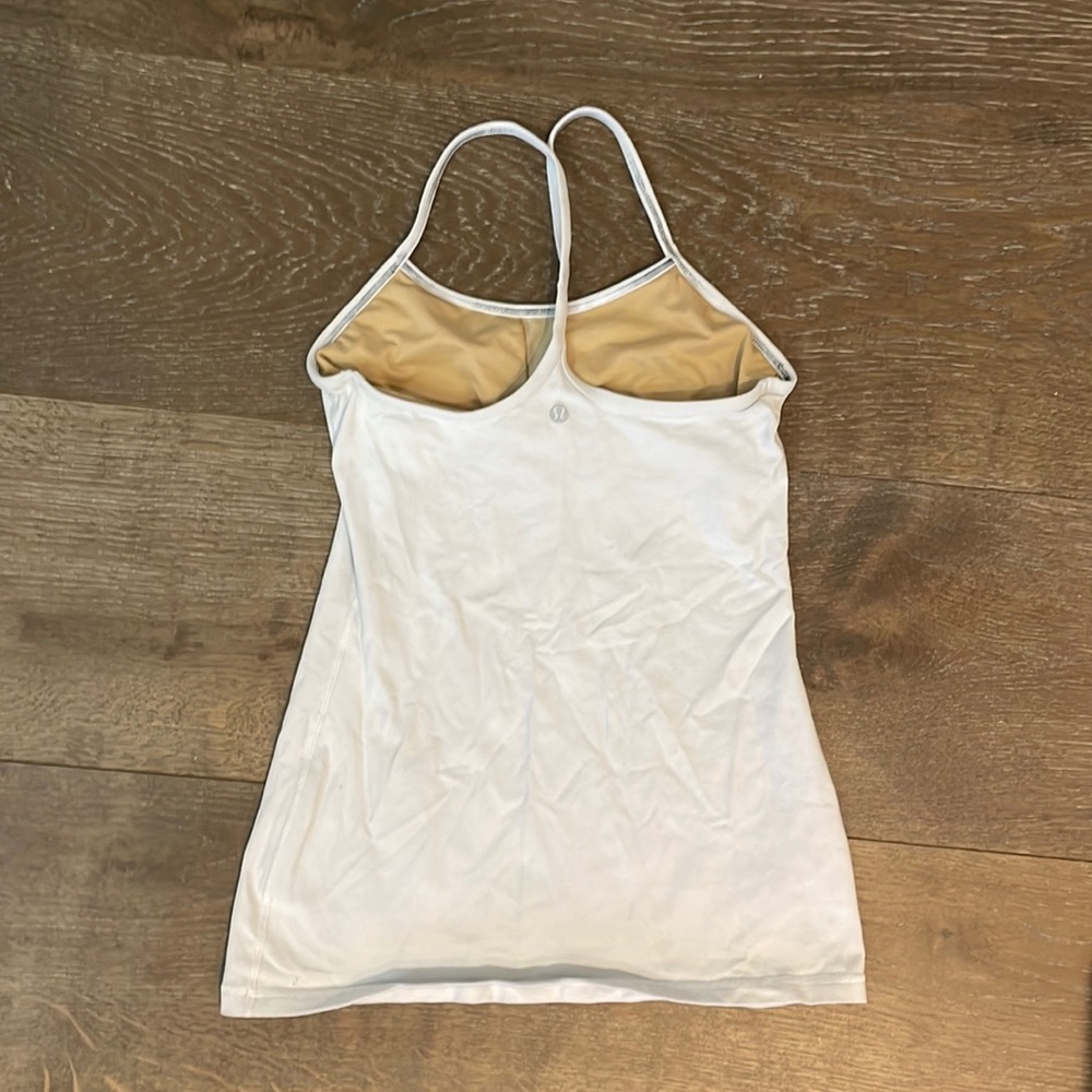 Lulu lemon spaghetti tank with built in bra
